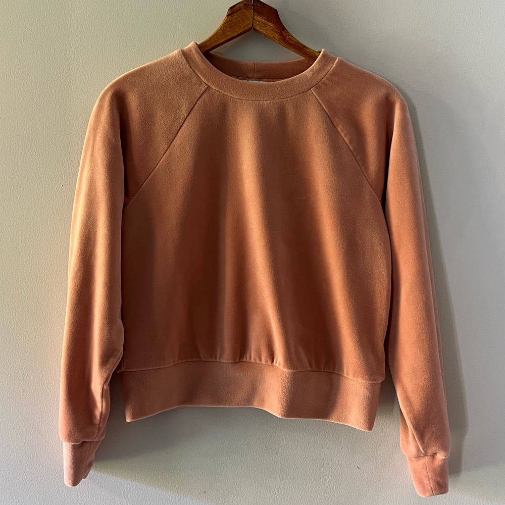 Cupcakes & Cashmere Elio‎ Velour Sweatshirt, XS, crewneck, pullover, athleisure